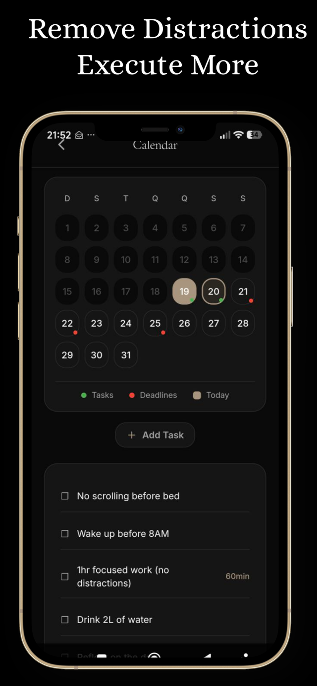 TrueFocus Calendar